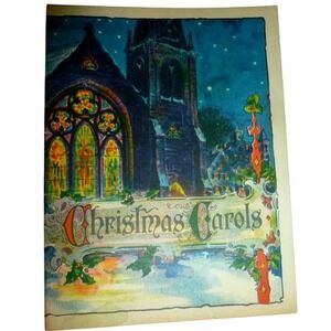 Vintage John Hancock Christmas Carols Songbook Booklet Sheet Music Lyrics